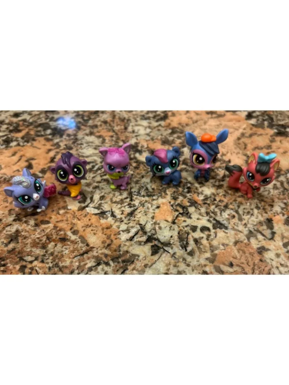 LPS Lot Littlest Pet Shop Animals Lot 6pcs, Preloved